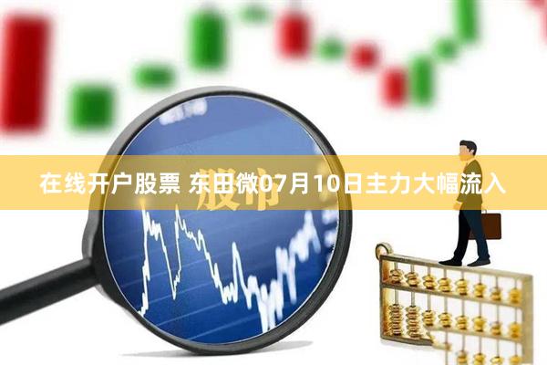 在线开户股票 东田微07月10日主力大幅流入